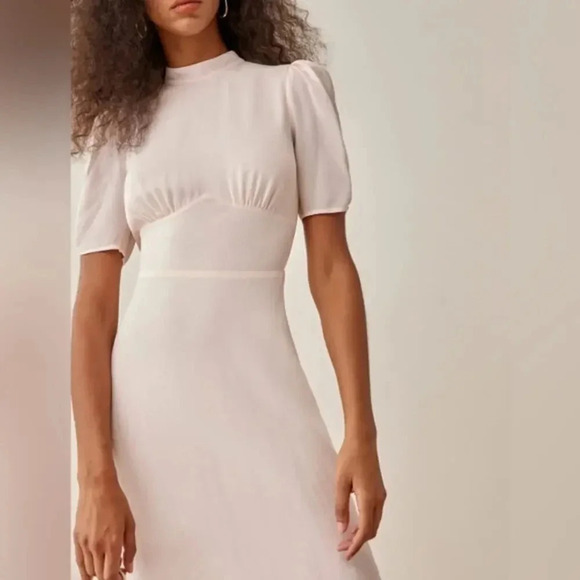 Reformation Dusk Crystal Pink Midi Dress B928 - Picture 3 of 7